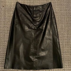 The Black Leather Skirt!